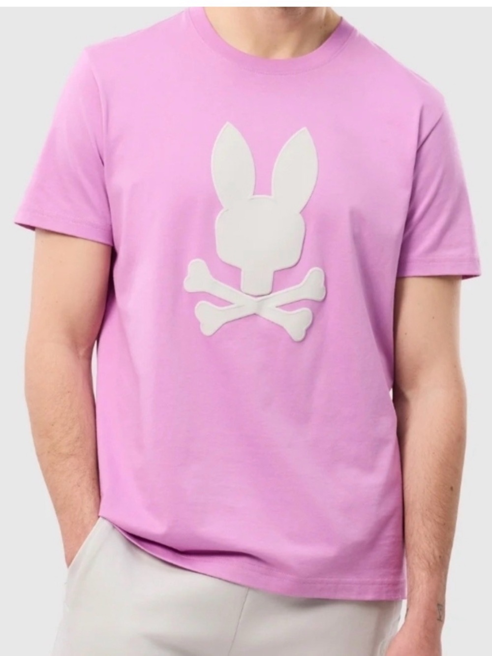 Psycho Bunny violet  Short Sleeve Logo Tee size 5 medium